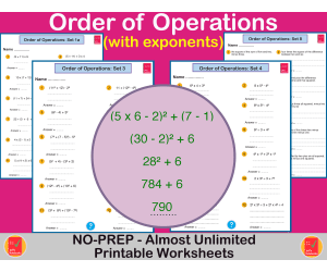 Order of Operations with Exponents