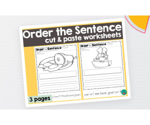Green Eggs and Ham – Cut & Paste Sentence Activity