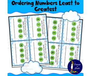 Ordering Numbers Least To Greatest Task Cards