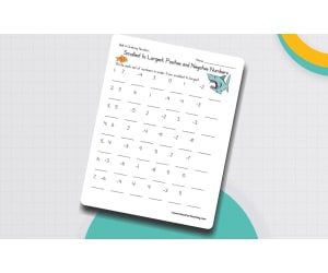 Ordering Positive and Negative Numbers – Worksheet