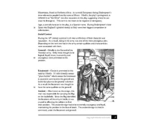 Othello Cultural and Social Context