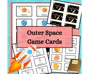 Outer Space Game Cards