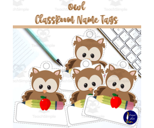 Owl Classroom Name Tags