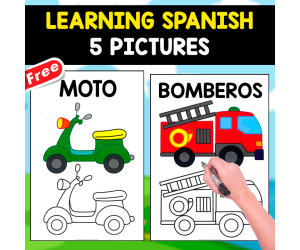 PAINTING VEHICLES IN SPANISH | 5 FREE PICTURES