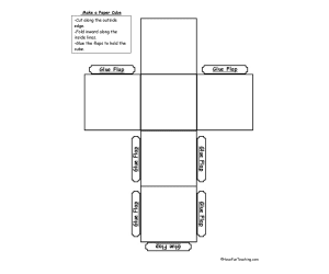 Paper Cube Template
