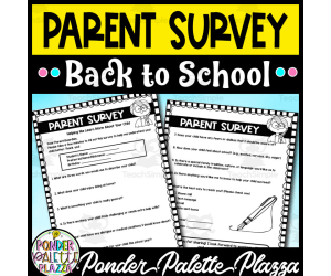 Parent Survey Worksheets - Tell Me About Your Child