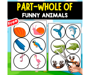 PART-WHOLE | FUNNY GAME WITH ANIMALS