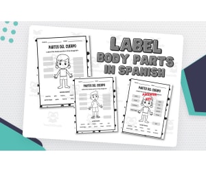 Partes del Cuerpo – Spanish Body Parts Worksheet