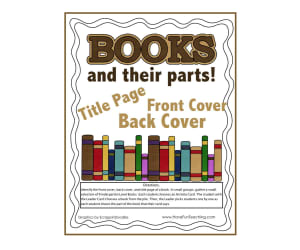 Parts of a Book Activity