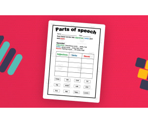 Parts of Speech Worksheet 2