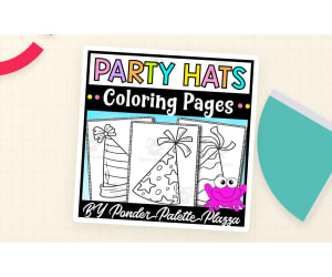 Party Hats Coloring Pages – Celebration Activity
