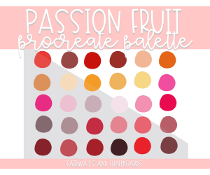 Passion Fruit Procreate Color Palette