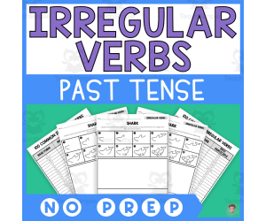 Past Tense Irregular Verbs - Ocean Animals Directed Drawing