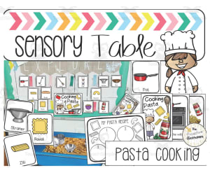 Pasta Cooking Sensory Table
