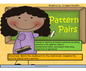 Pattern Pairs Arithmetic Patterns Activity