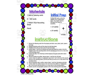 Pattern Rule Card Game