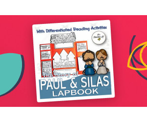 Paul And Silas Bible Story Lapbook Project Grade 3 4 5 ELA ELL