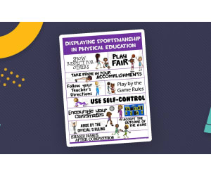PE Poster Visuals: Displaying Sportsmanship in PE