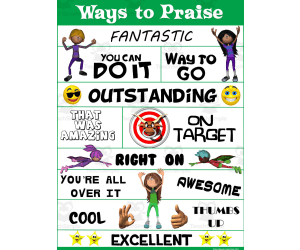 PE Poster Visuals: Ways to Praise