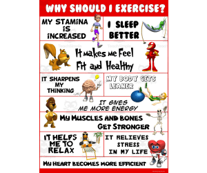 PE Poster Visuals: Why Should I Exercise?