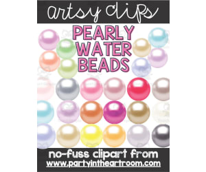 Pearly Water Beads Clipart