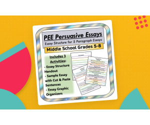 PEE 5 Paragraph Persuasive Essay Templates: Point Evidence Explanation