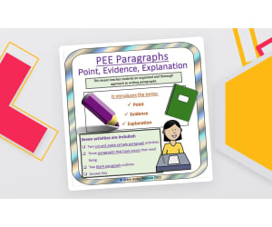 PEE Paragraphs – Point, Evidence, Explanation Format