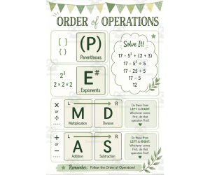 PEMDAS Order of Operations Work Packet + 5 additional Review pages!