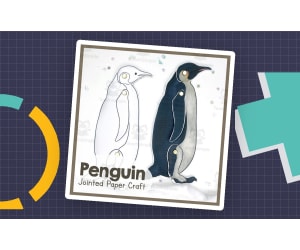 Penguin Jointed Animal Craft | Articulated Animal Art Project