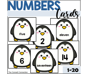 Penguin Number Cards