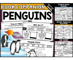 Penguins! by Gail Gibbons Interactive Read-Aloud Activities