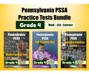 Pennsylvania (PSSA) Practice Tests Bundle for Grade 4