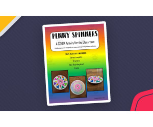 Penny Spinners STEAM Activity with Spinner Template