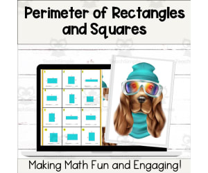 Perimeter of Rectangles & Squares Digital Self-Checking Maht Activity