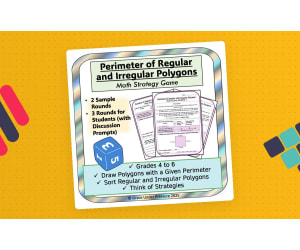 Perimeter Worksheets: Perimeter of Regular & Irregular Polygons Game