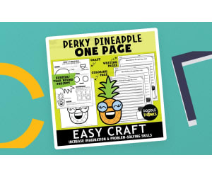 Perky Pineapple One Page Paper Craft Activities
