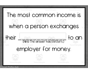 Personal Money Management Boom Cards