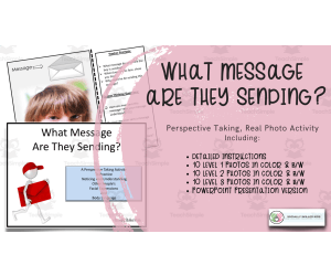 Perspective Taking Activity with Real Photos | What Message Are They Sending?