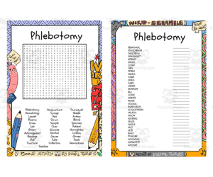 Phlebotomy word search & scramble