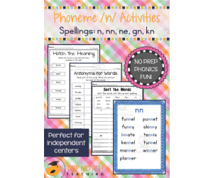 Phoneme /n/ Activity Packet