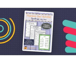 Phoneme /ow/ Activity Packet
