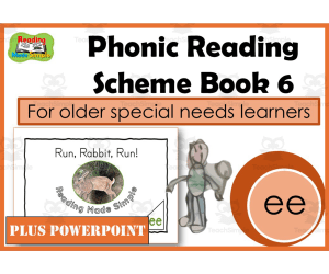 Phonic Reading Scheme for Older Pupils: EE Book 6