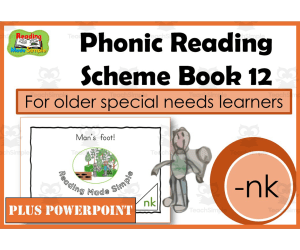 Phonic Reading Scheme for Older Students: _NK Endings Book 13
