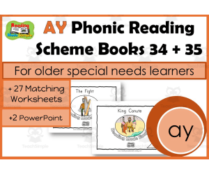 Phonic Reading Scheme for Older Students: AY:  Books 34 + 35