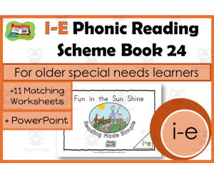 Phonic Reading Scheme for Older Students: I-E:  Book 24