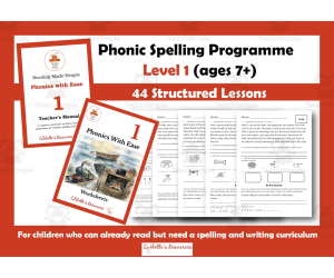 Phonic Spelling Programme Level 1 Ages 7+