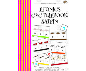 Phonics CVC Flipbook SATPIN