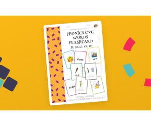 Phonics CVC Words Flashcard BL, BR, CL, CR, DR