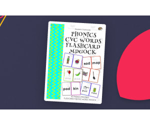 Phonics CVC Words Flashcard MDGOCK