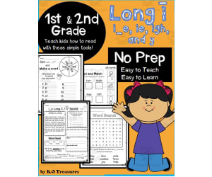 Phonics for 1st and 2nd Grade: Help Students Learn Long I Words: I_E, IE, IGH, and Y